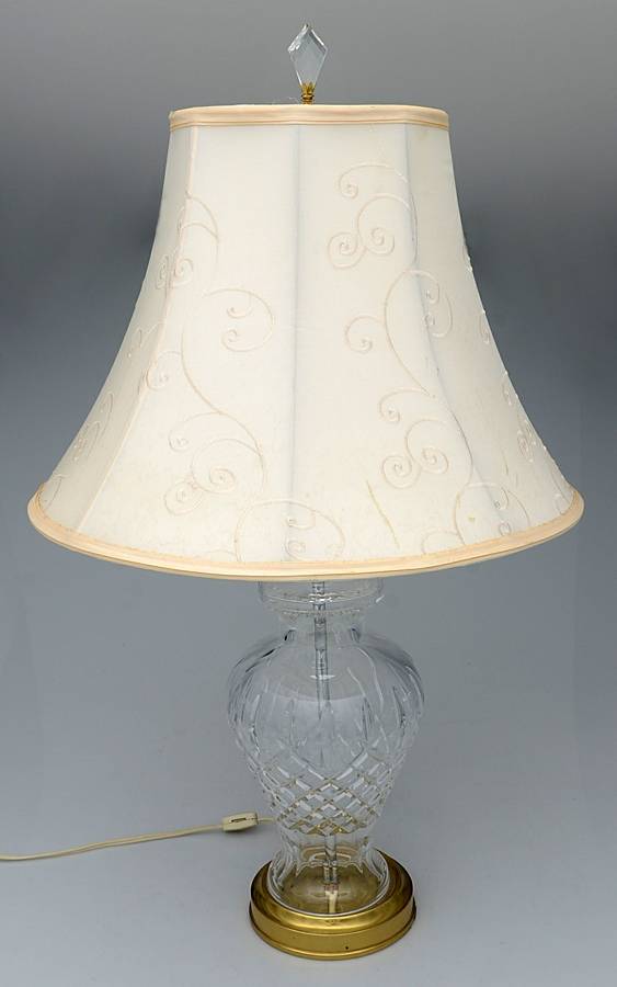 Araglin 25" Electric Lamp & Shade by Waterford Crystal-1