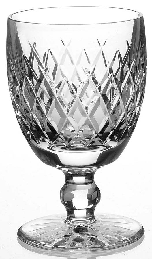 Boyne (Cut Foot) Water Goblet by Waterford Crystal-1