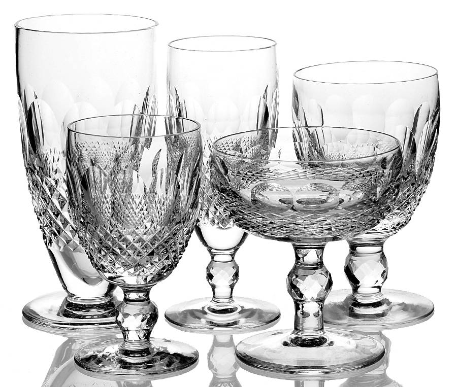 Colleen Short Stem (Cut) 40 Piece Estate Set by Waterford Crystal-1