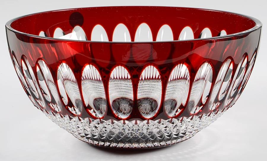 Colleen Short Stem (Cut) 9" 60th Anniversary Ruby Round Bowl by Waterford Crystal-1
