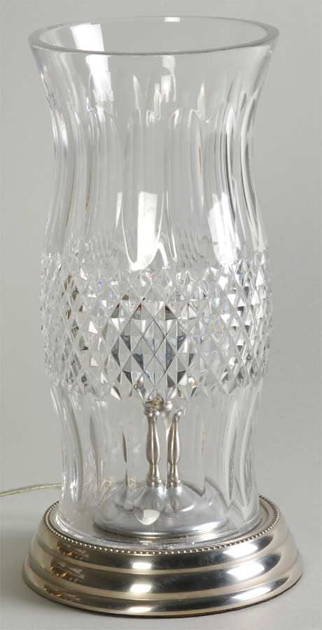 Colleen Short Stem (Cut) 1 Piece Electric Hurricane Lamp by Waterford Crystal-1