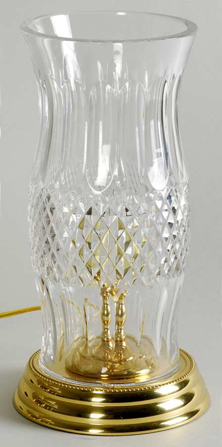 Colleen Short Stem (Cut) 1 Piece Electric Hurricane Lamp by Waterford Crystal-1