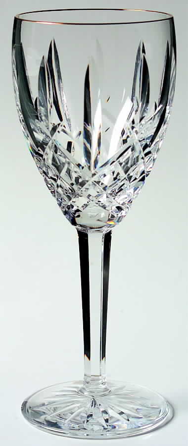 Golden Araglin Water Goblet by Waterford Crystal-1