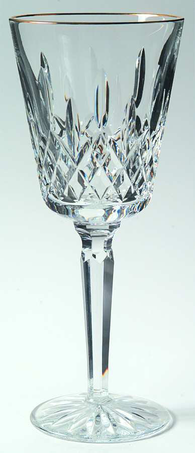 Golden Lismore Tall Tall Water Goblet by Waterford Crystal-1
