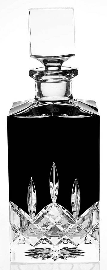 Lismore Black Square Decanter & Stopper by Waterford Crystal-1