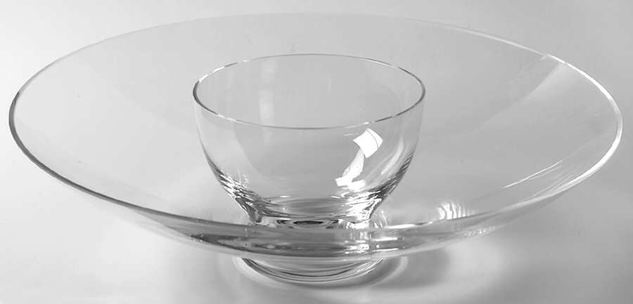 Vintage Chip & Dip Set by Waterford Crystal-1