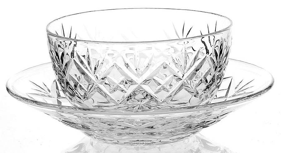 Georgian Finger Bowl & Underplate by Webb Corbett-1