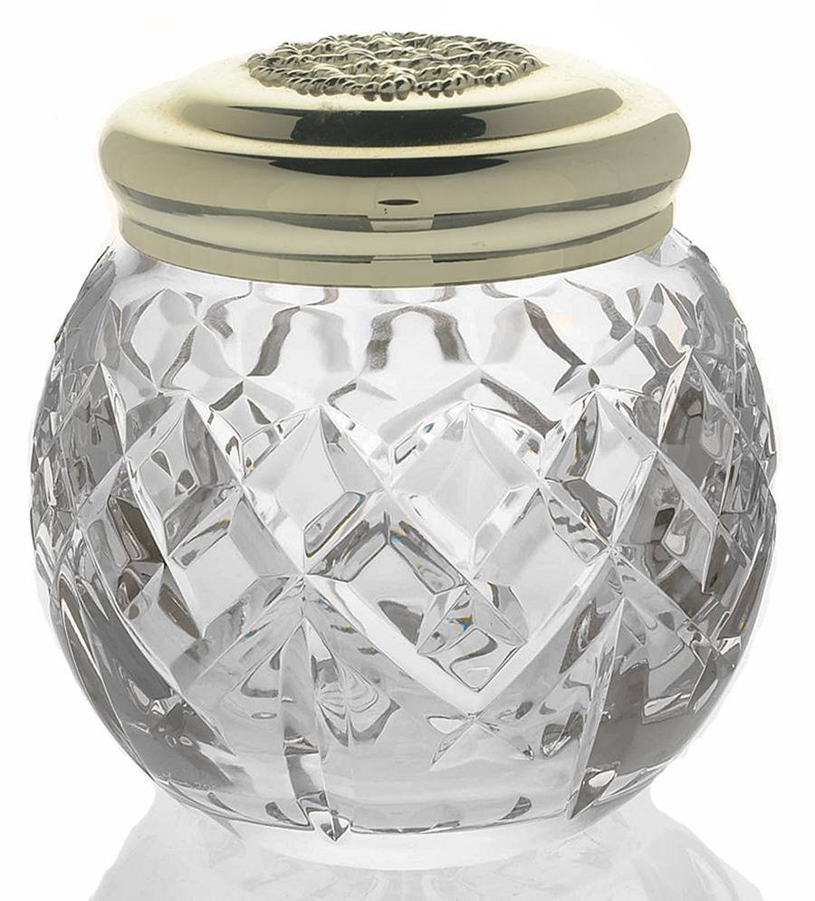 Iveagh 4" Rose Bowl & Metal Frog by Waterford Crystal-1