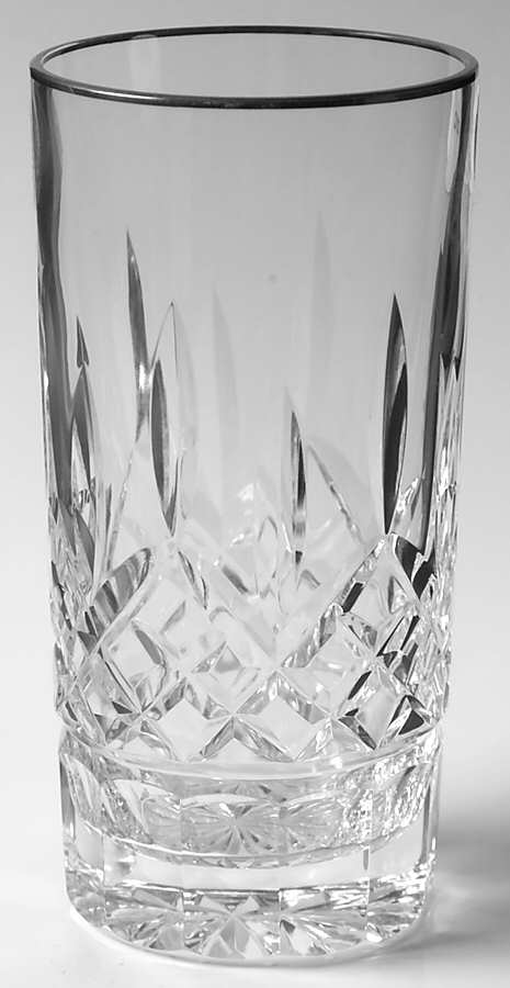 Platinum Lismore Tall Highball Glass by Waterford Crystal-1