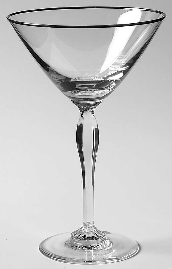 Allegra Platinum Martini Glass by Waterford Crystal-1
