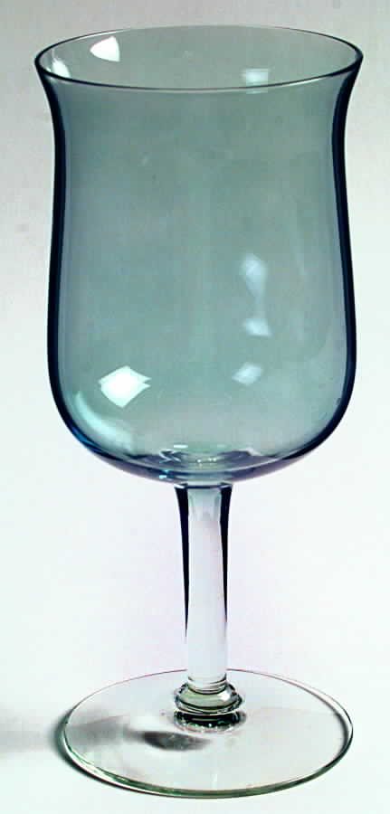 Blue Lustre (Stem #33) Water Goblet by West Virginia Glass Specialty-1