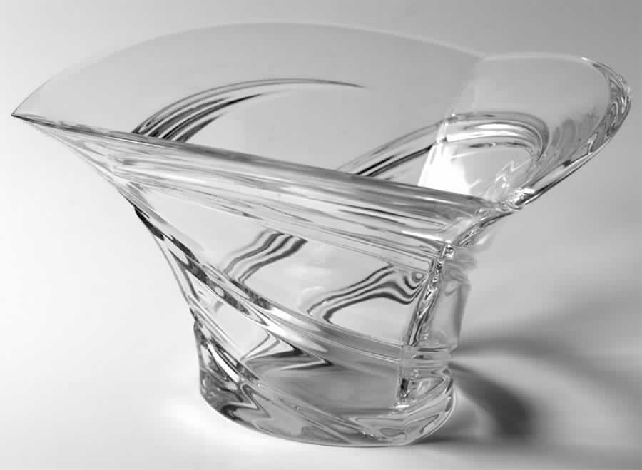 Trillium Collection 9" Triangular Bowl by Waterford Crystal-1