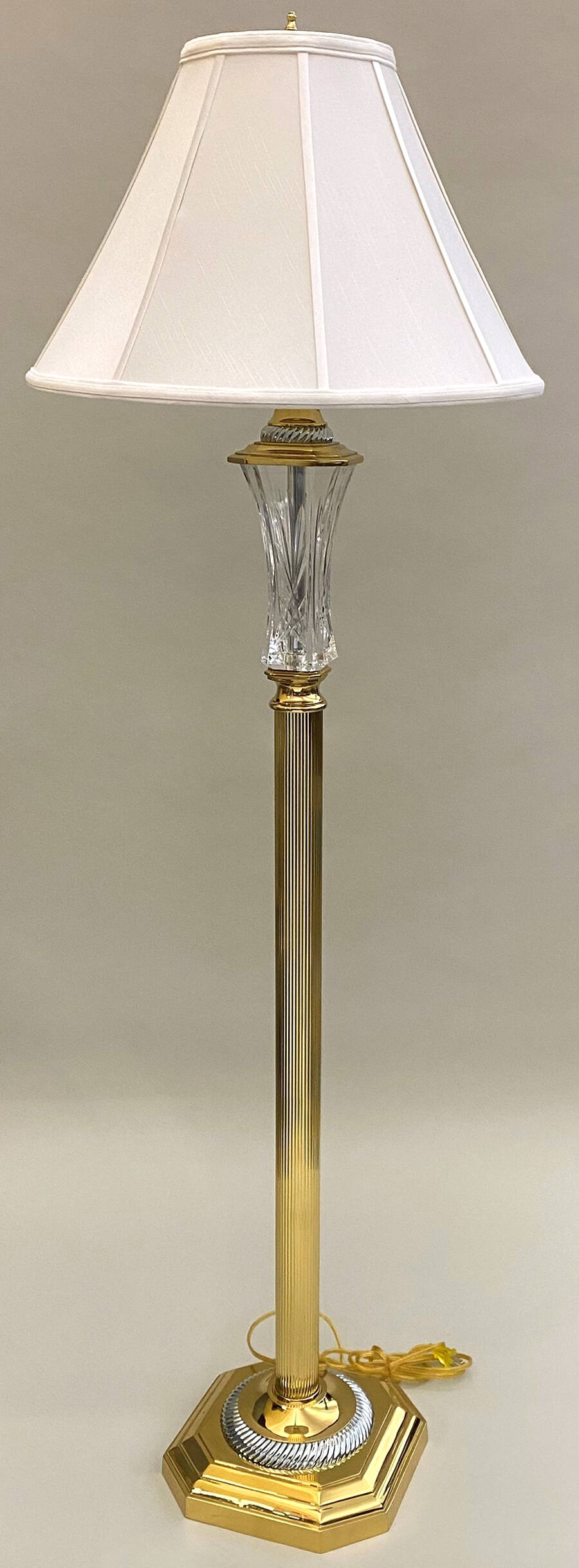 Florence Court Collection 60" Floor Lamp & Shade by Waterford Crystal-1