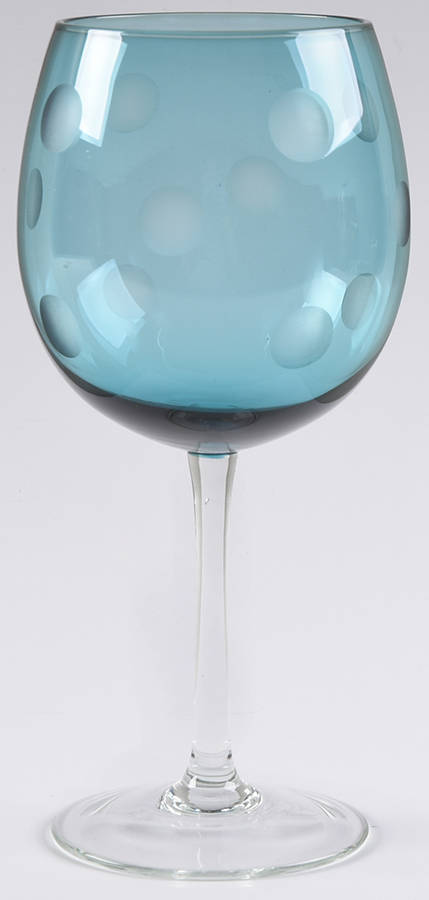 Polka Dot Sapphire All Purpose Wine by Waterford Crystal-1