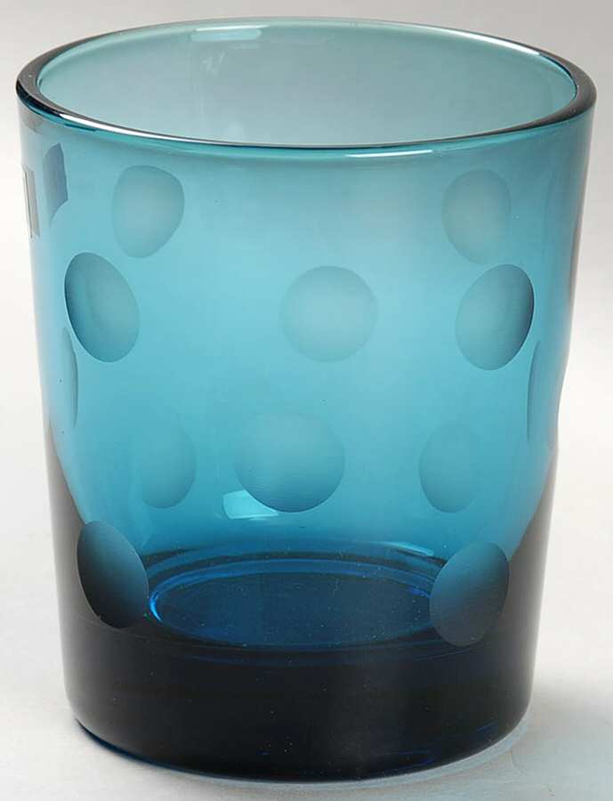 Polka Dot Sapphire Double Old Fashioned by Waterford Crystal-1