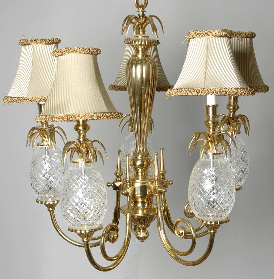 Hospitality Collection 5 Arm Chandelier with Shades by Waterford Crystal-1