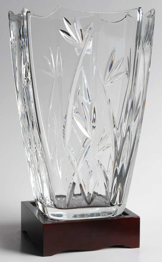 Bamboo Collection 10" Flower Vase by Waterford Crystal-1