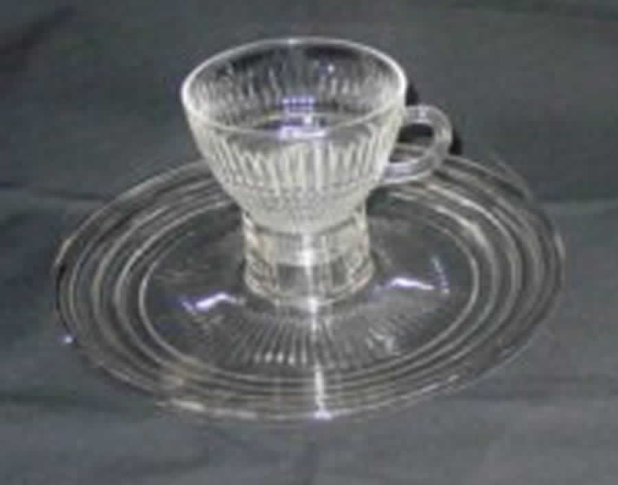 Wgc1 Snack Plate & Cup Set by Western Glass-1