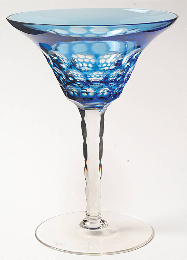 Simply Pastel Blue Martini Glass by Waterford Crystal-1