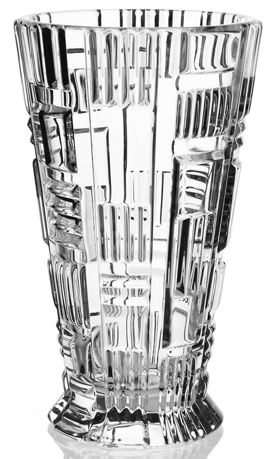 Cubist 8" Flower Vase by Waterford Crystal-1