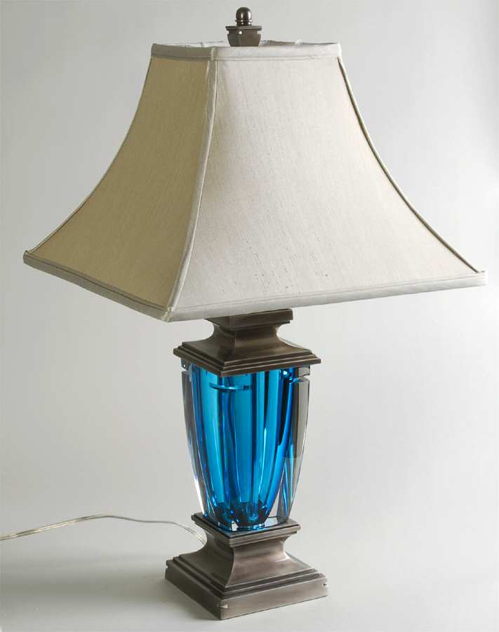 Metra 29" Electric Lamp & Shade by Waterford Crystal-1