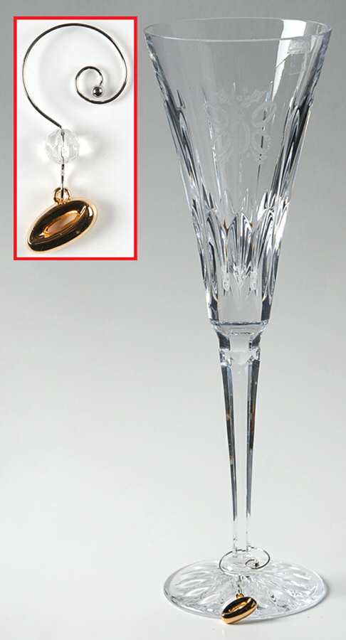 Twelve Days of Christmas (Boxed) Fluted Champagne & Charm by Waterford Crystal-1