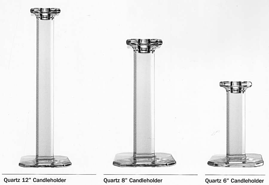 Quartz 6" Single Light Candlestick by Waterford Crystal-1