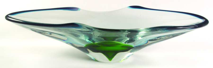 Evolution (Horizon) 17" Boat Shape Bowl by Waterford Crystal-1