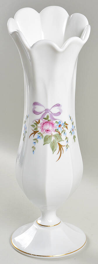 Roses & Bows 12" Flower Vase by Westmoreland-1