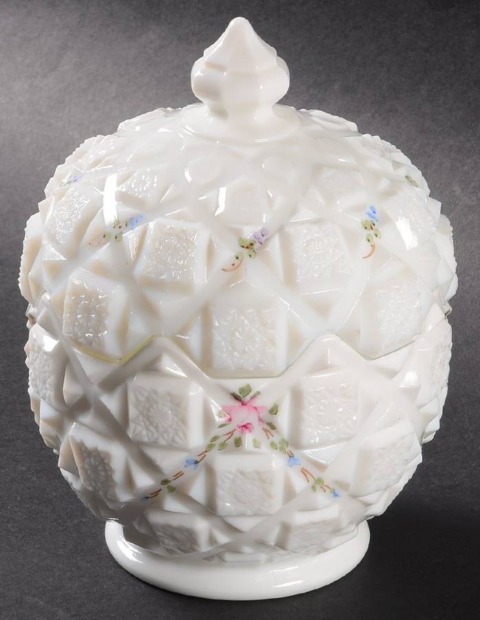 Roses & Bows Candy Dish & Lid by Westmoreland-1