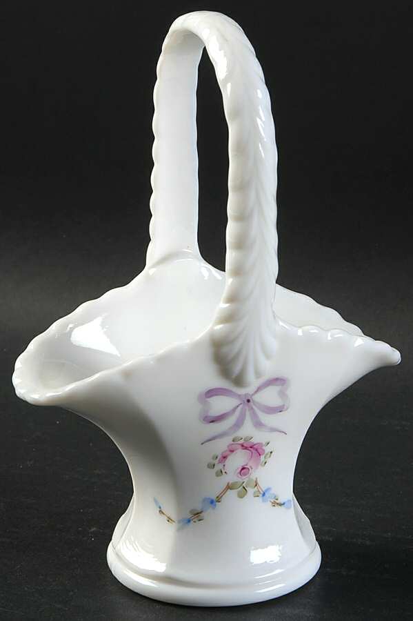 Roses & Bows 6" Handled Basket by Westmoreland-1
