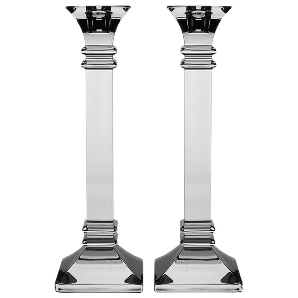 Treviso (Set of 2) 10" Tall Single Light Candlestick by Waterford Crystal-1