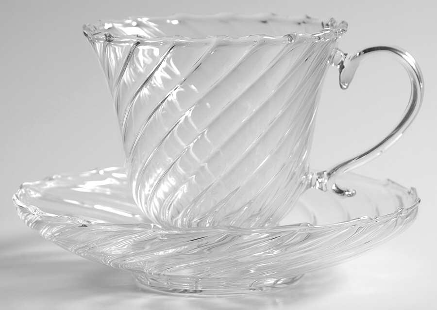 Tea Party Cup and Saucer Set by Waterford Crystal-1