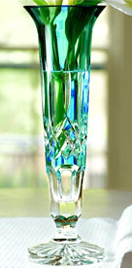 Turquoise Collection 9" Flower Vase by Waterford Crystal-1