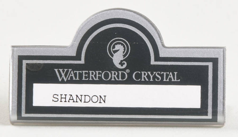 Advertising Signs Plastic Placard Advertising Sign by Waterford Crystal-1