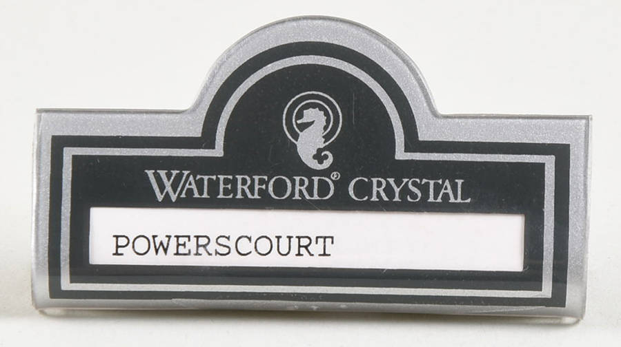 Advertising Signs Plastic Placard Advertising Sign by Waterford Crystal-1
