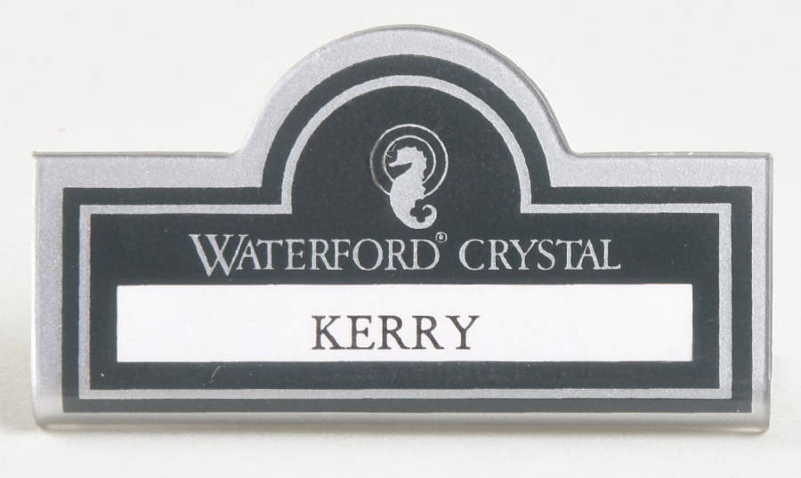 Advertising Signs Plastic Placard Advertising Sign by Waterford Crystal-1