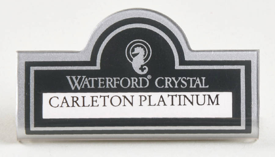 Advertising Signs Plastic Placard Advertising Sign by Waterford Crystal-1