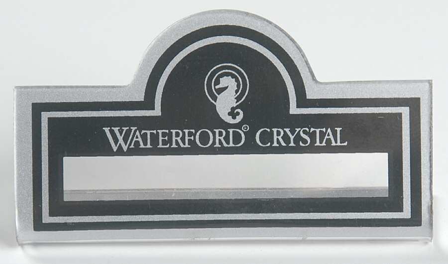 Advertising Signs Plastic Placard Advertising Sign by Waterford Crystal-1