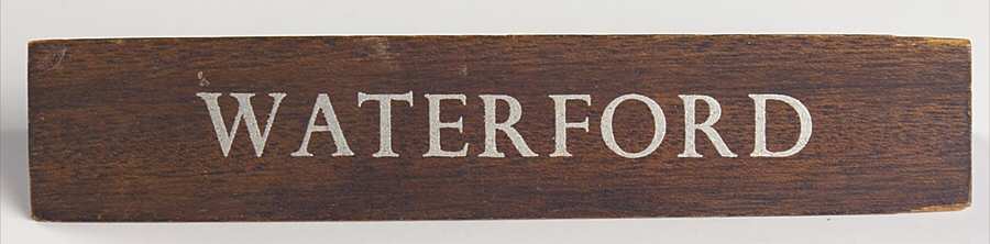 Advertising Signs Wood Sign 2 by Waterford Crystal-1