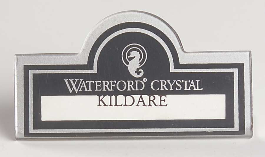Advertising Signs Plastic Placard Advertising Sign by Waterford Crystal-1