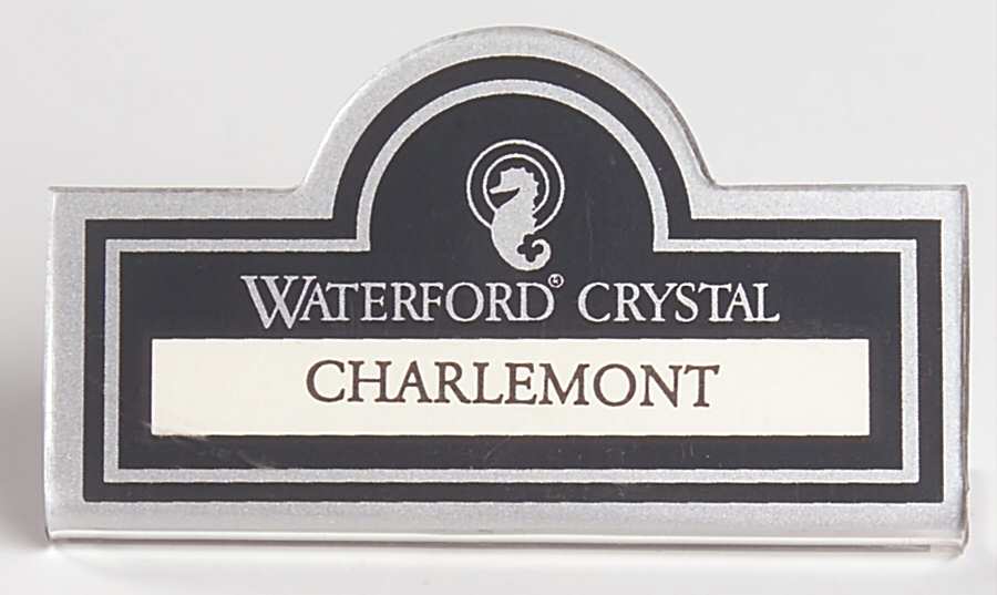 Advertising Signs Plastic Placard Advertising Sign by Waterford Crystal-1