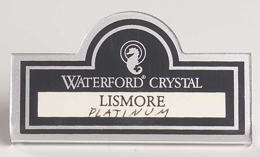 Advertising Signs Plastic Placard Advertising Sign by Waterford Crystal-1