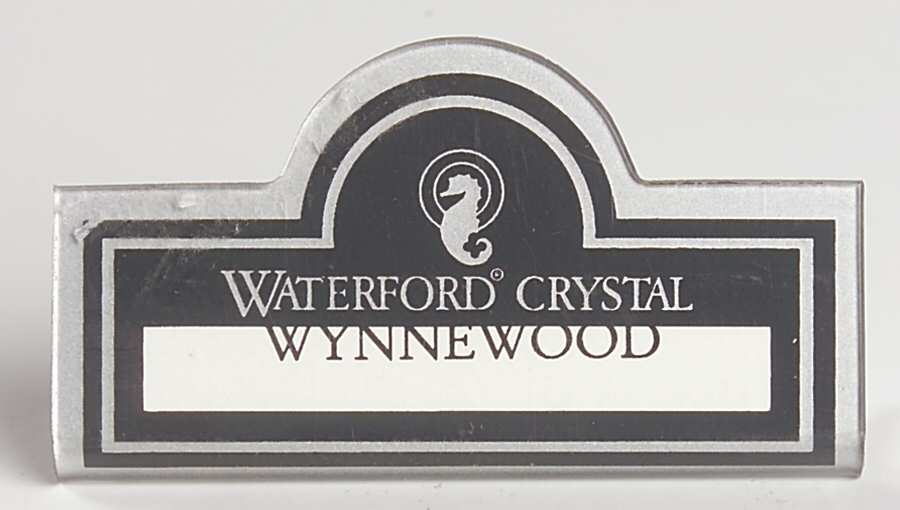 Advertising Signs Plastic Placard Advertising Sign by Waterford Crystal-1