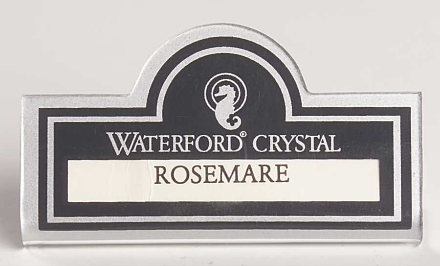 Advertising Signs Plastic Placard Advertising Sign by Waterford Crystal-1