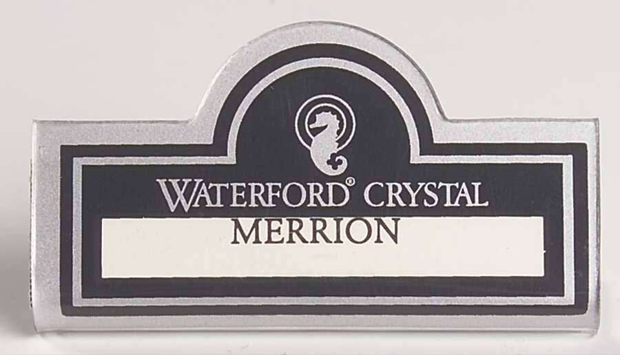 Advertising Signs Plastic Placard Advertising Sign by Waterford Crystal-1