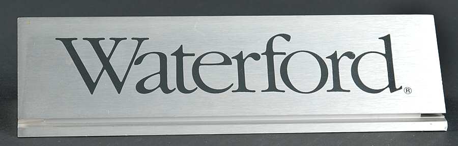 Advertising Signs Metal Sign 2 by Waterford Crystal-1