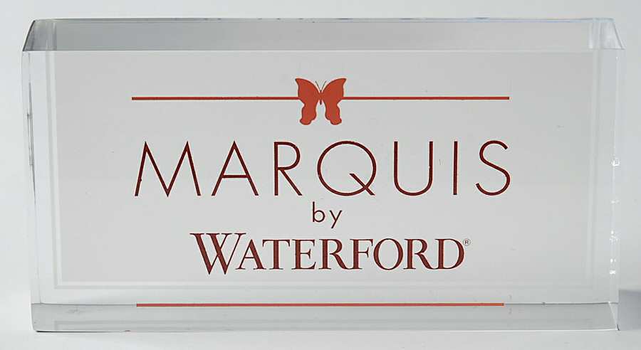 Advertising Signs Lucite Sign 6 by Waterford Crystal-1