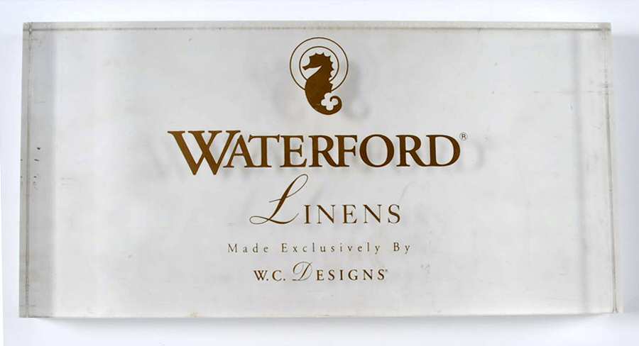 Advertising Signs Lucite Sign 7 by Waterford Crystal-1