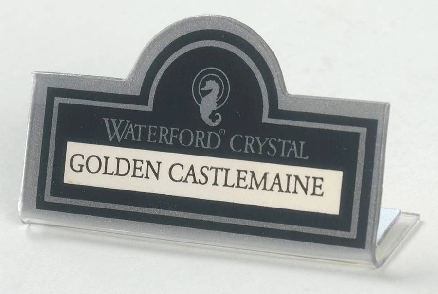 Advertising Signs Plastic Placard Advertising Sign by Waterford Crystal-1